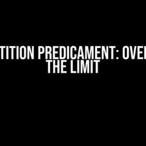 The Partition Predicament: Overcoming the Limit