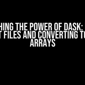 Unleashing the Power of Dask: Reading Parquet Files and Converting to Numpy Arrays